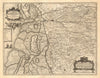PARS OCCIDENTALIS PRAEFECTURAE HADERSLEBEN. Haderslev Tønder. BLAEU c1667 map