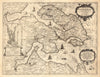 DUCATUS SONDERBORG.Duchy of Sønderborg Als Sundeved Glücksburg BLAEU c1667 map