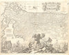 'DER KINDEREN ISRAELS'. Exodus of Israelites. Moses. VISSCHER 1686 old map