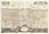 'HET BELOOFDE LANDT CANAAN'. Holy Land. VISSCHER 1661 old antique map chart