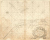 YARMOUTH. Norfolk coast sea chart. Lowestoft Caister. COLLINS c1755 old map