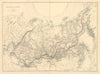 'RUSSIA IN ASIA'. Siberia. WELLER c1865 old antique vintage map plan chart
