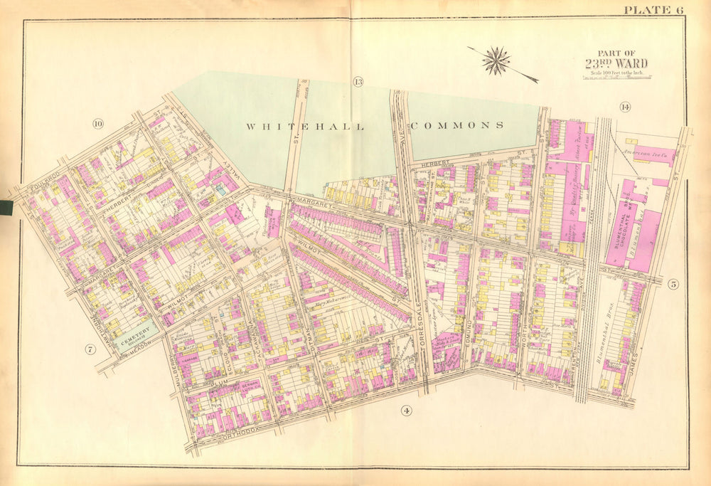 PHILADELPHIA. Frankford. Whitehall Margaret Orthodox Mulberry. BROMLEY 1929 map