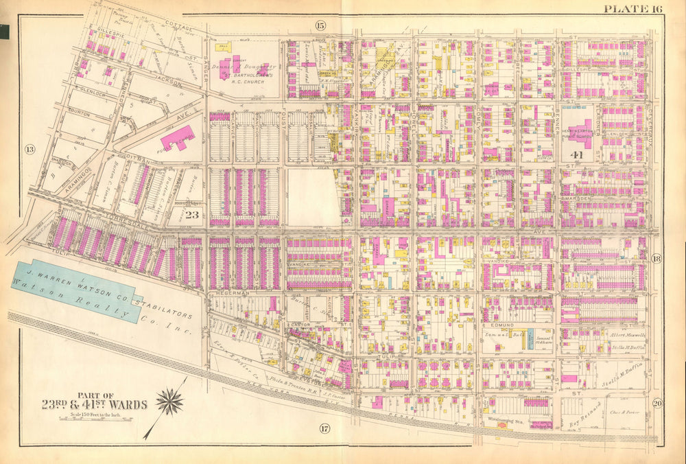 PHILADELPHIA. Frankford Wissinoming. Devereaux Hegerman Sanger BROMLEY 1929 map