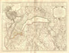 'Carte du Lac de Genève et des pays circonvoisins'. Geneva plan. CHOPY 1740 map