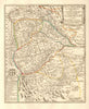 'Les vallées du Piemont habitees par les Vaudois'. Piemonte. NOLIN c1740 map