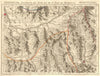SAVOIE/SUSA VALLEY. Maurienne Modane Oulx Bardonecchia. D'ANVILLE 1754 old map