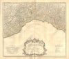 'Mappa Geographica Status Genuensis' Republic of Genoa. Liguria. HOMANN 1749