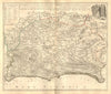 Il Lazio con le sue piu cospicue strade antiche e moderne.Latium.HOMANN 1745 map