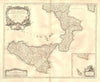 'Partie meridionale du Royaume de Naples'. Calabria Sicilia. VAUGONDY 1750 map