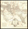 '1er partie de la carte d'Asie'. SW Asia.Arabia Persia India. D’ANVILLE 1751 map