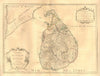 'Carte de l'isle de Ceylan'. Ceylon/Sri Lanka. Kingdoms. DE L’ISLE 1722 map
