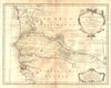 'L'Afrique Françoise ou du Senegal'. French West Africa. DE L’ISLE 1727 map
