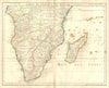 'Congo et du Pays Cafres'. Kaffir country. Southern Africa. DE L’ISLE 1745 map