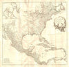 Amérique Septentrionale. British French Spanish North America.D’ANVILLE 1746 map
