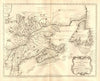 'Partie orientale de la Nouvelle France ou Canada'. St Lawrence. BELLIN 1745 map