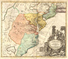 'Virginia Marylandia et Carolina'. Virginia Maryland Carolina. HOMANN c1720 map
