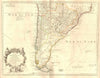 Paraguay, Chili & Detroit de Magellan. South America. DE L’ISLE/BUACHE 1745 map