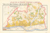 LOIRE VINEYARD WINE MAP Vouvray. Noizay Vernou Reugny Chançay Parçay LARMAT 1946