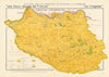 COGNAC BRANDY MAP Grand Champagne. Charente. Eaux-de-vie. LARMAT 1947 old