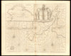 'FOWEY & MOUNTS BAY' sea chart. Polruan Bodinnick Penzance. COLLINS c1774 map