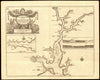 'FALMOUTH', Carrick Roads & Helford River sea chart. Truro. COLLINS c1774 map