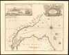 BELFAST LOUGH sea chart. 1690 William III at Carrickfergus. COLLINS c1774 map