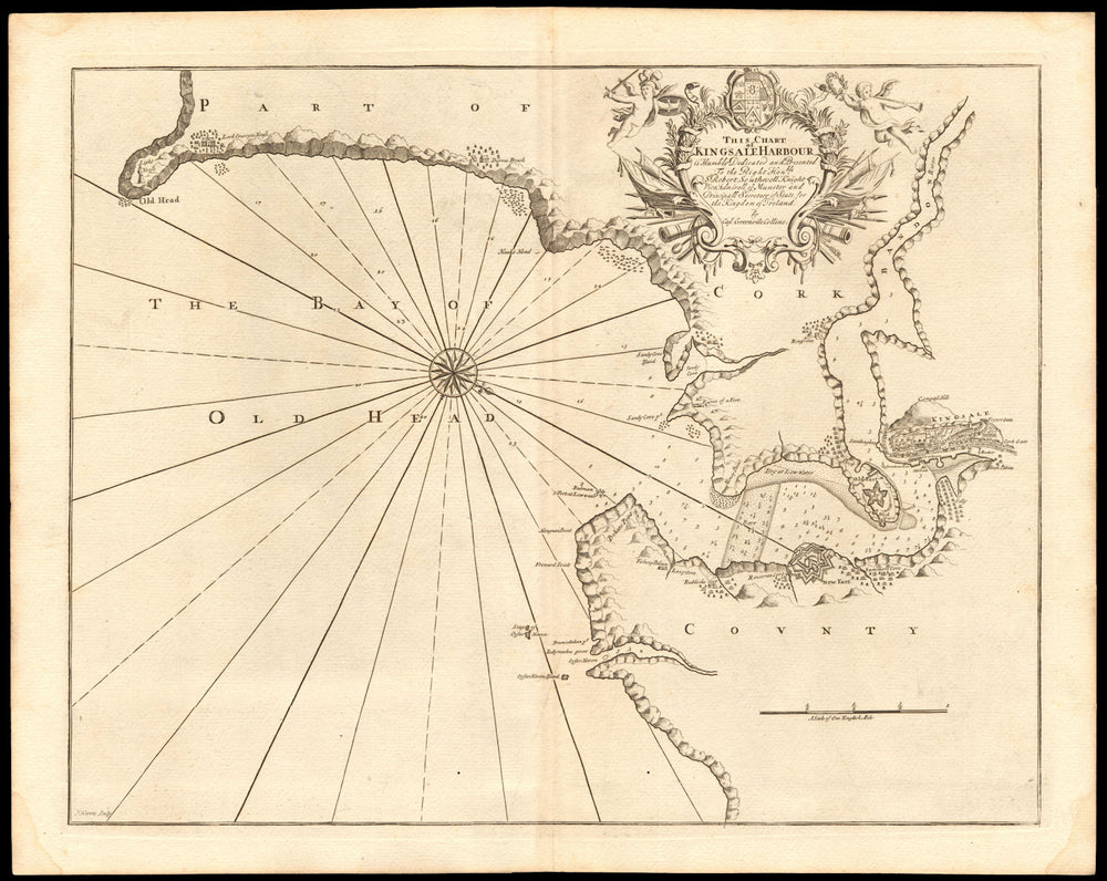 'Kingsale Harbour' sea chart. KINSALE & BANDON ESTUARY. Capt G COLLINS c1774 map