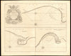 Bridlington Bay, Scarborough & Hartlepool sea chart by Capt. G Collins c1774 map