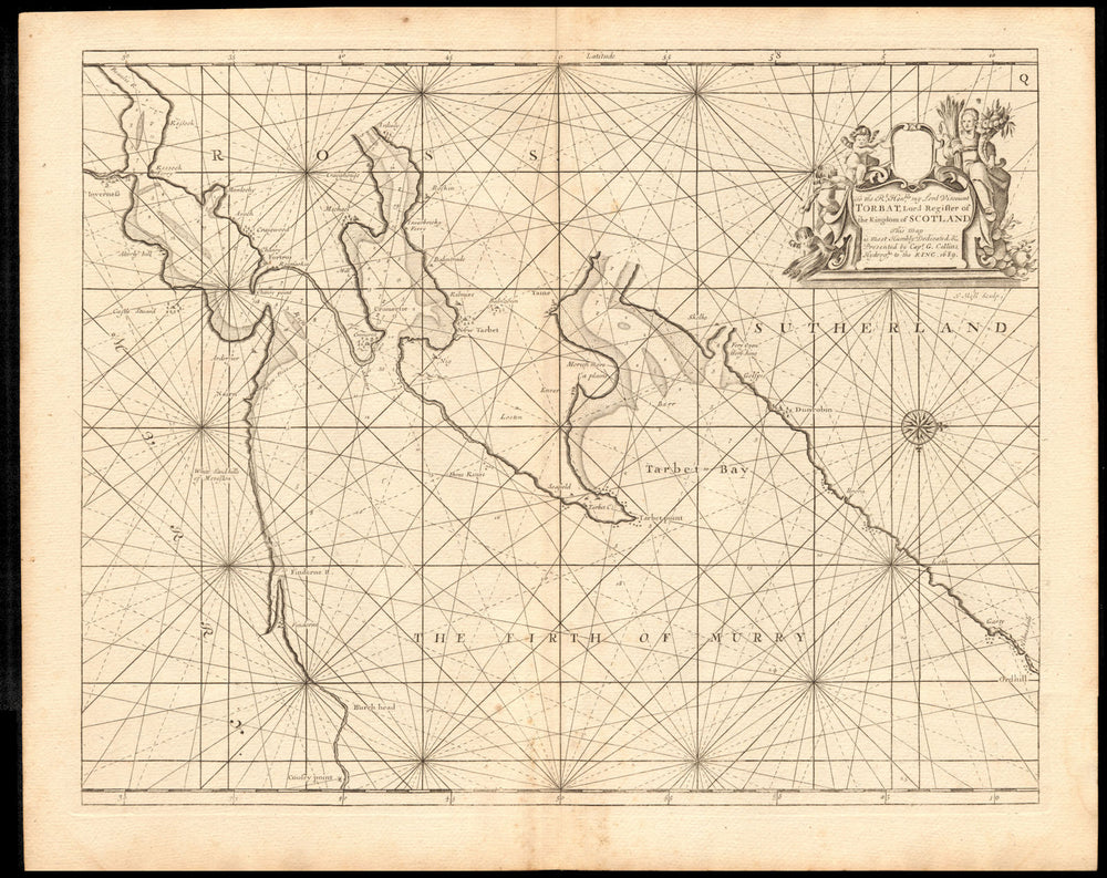 'Firth of Murry' sea chart. MORAY FIRTH Inverness Cromarty. COLLINS c1774 map