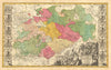 'Ducatus Electorat et Principat Ducum Saxonaie'. ZOLLMANN/HOMANN c1735 old map