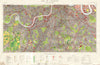 South London (TQ27 & TQ37) Land Use Survey Sheet 205. 85x55cm 1968 old map