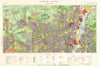 North London (TQ29 & TQ39) Land Use Survey Sheet 244. 85x55cm 1967 old map