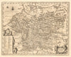'Germaniae Veteris Nova Descriptio'. Ancient Germany. JANSSONIUS c1645 old map