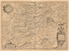 'Castiliae Veteris'. Ancient Castile, Spain. MERCATOR/HONDIUS 1606 old map