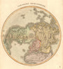 'The Northern Hemisphere' on the polar projection by Robert KIRKWOOD 1814 map