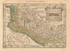 'Hispaniae Novae. Nova descriptio'. New Spain/Mexico. MERCATOR/HONDIUS c1630 map