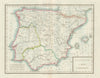 'Espagne Carte Comparative'. Mentelle/Chanlaire. Roman & Modern Iberia c1798 map