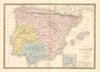 'Carte de L'Espagne Ancienne' by Brué. Ancient Roman Iberia 1875 old map