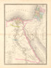 'Égypte Ancienne de la Palestine et de l'Arabie Petrée'. Brué. Egypt 1875 map