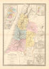 'Carte de la Palestine sous la Domination Romaine'. Brué. Roman Israel c1828 map