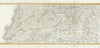 Tagus River valley basin in Portugal and Spain by Chanlaire & Mentelle c1810 map