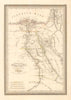 ''Aegyptus Antiqua, ad Tempora Romana' by Vivien de Saint Martin. Egypt 1825 map