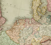 Europe after the Congress of Vienna. 4 sheets. 128x106cm. THOMSON 1817 old map