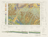 Canterbury. Vintage geological survey map. Sheet 289. Kent Downs Ashford 1966