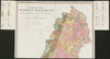 Karta över Sveriges Berggrund. Sweden Pre-quarternary rocks north sheet 1958 map