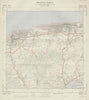 Vintage Ordnance Survey OS map sheet TR16 Whitstable Herne Bay 1960 old