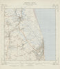 Vintage Ordnance Survey OS map sheet TR35 Deal Sandwich Northbourne 1961
