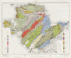 Anglesey geological survey Wales Bangor Holyhead Caernarfon 1972 old map
