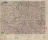Normandy/Ile de France. World War 2 pre-D-Day military intelligence map 1943